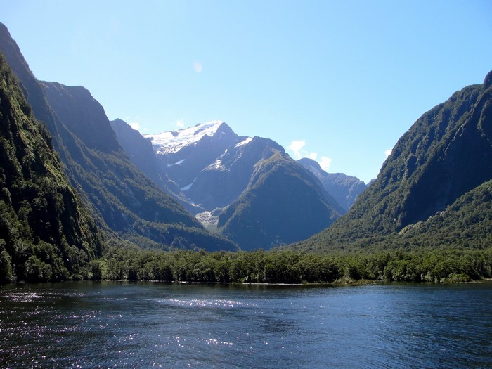 Mountains and lake in a national park