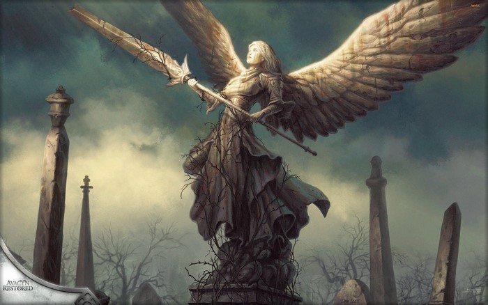 Avacyn Restored Angel Statue in Cemetery