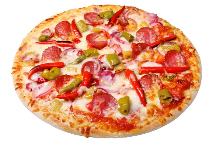 4K Pizza with Pepperoni and Peppers