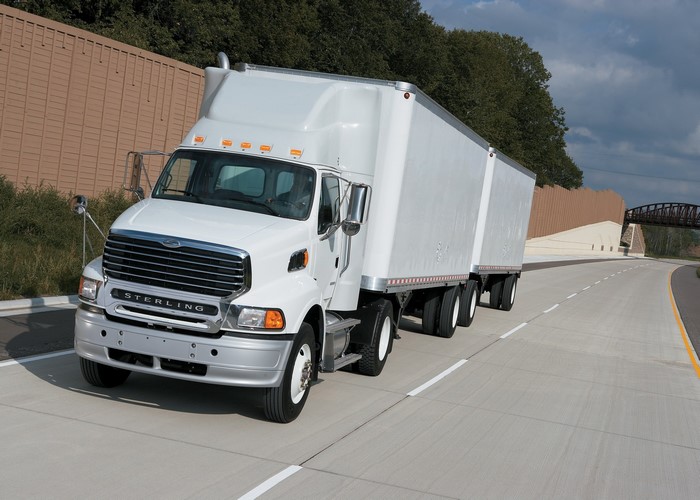 Sterling Trucks tractor-trailer on a highway