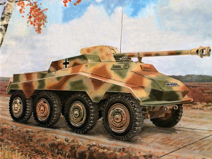 Sd.Kfz. 234/4 armored car painting