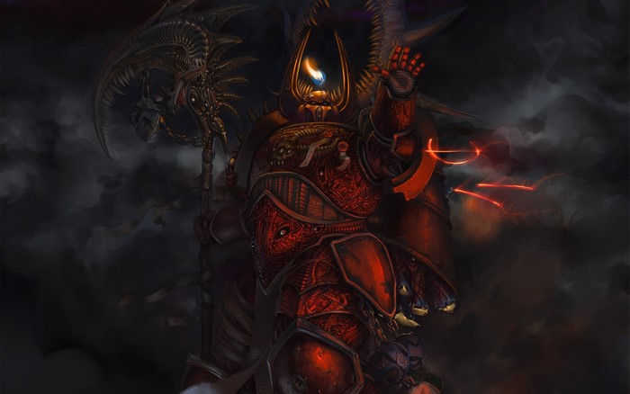 Chaos Space Marine with Axe from Warhammer 40000
