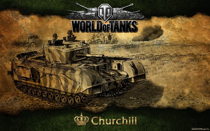 Churchill tank from World of Tanks