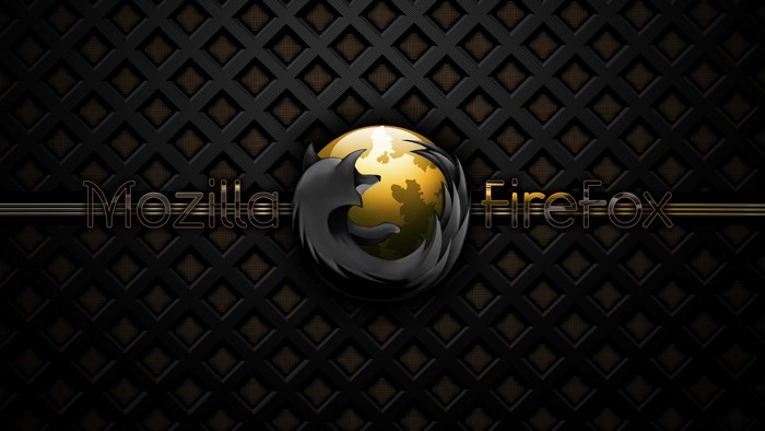 Mozilla Firefox logo on a textured background