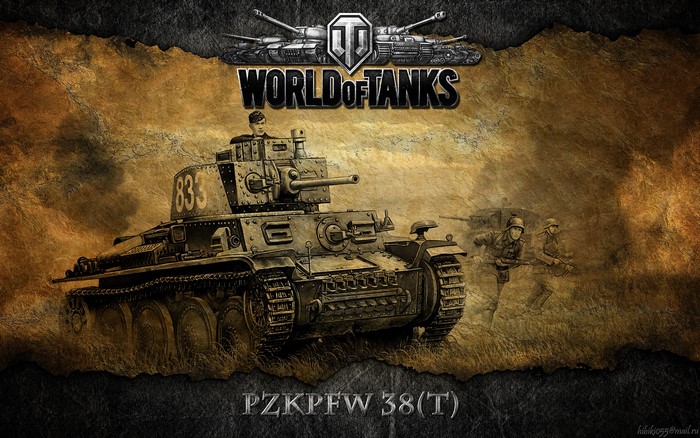 PzKpfw 38(T) tank from World of Tanks