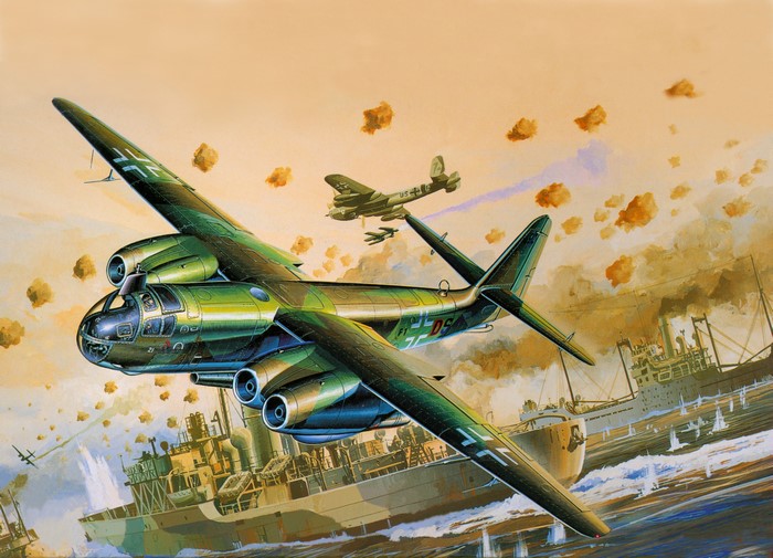 Arado Ar 234C Bomber Aircraft Attack