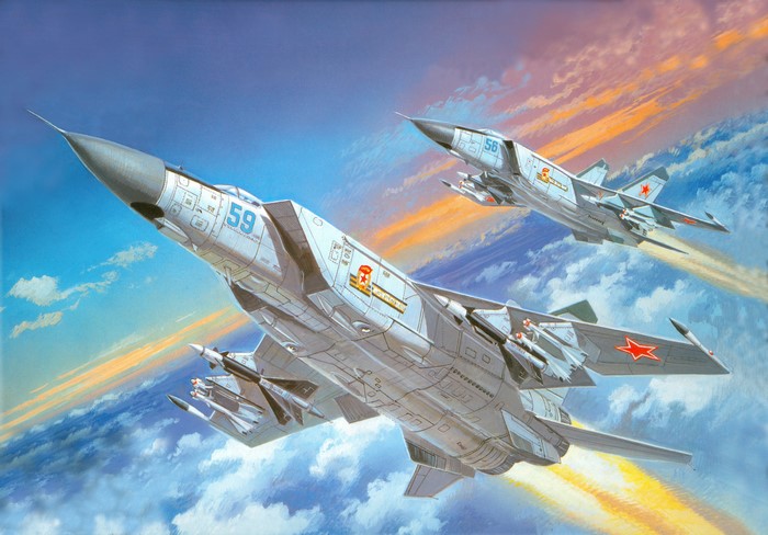 Two fighter jets flying in the sky