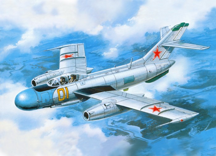 Soviet Fighter Jet in Flight