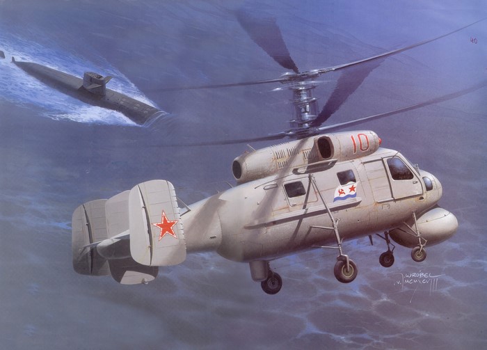 Soviet Helicopter and Submarine