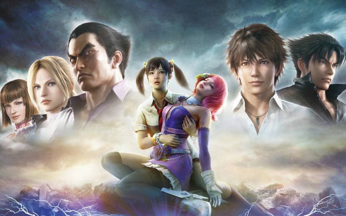 Characters from Tekken in a dramatic scene