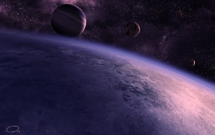 Planets and stars in deep space