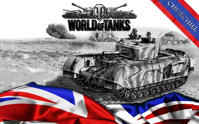 Churchill tank from World of Tanks