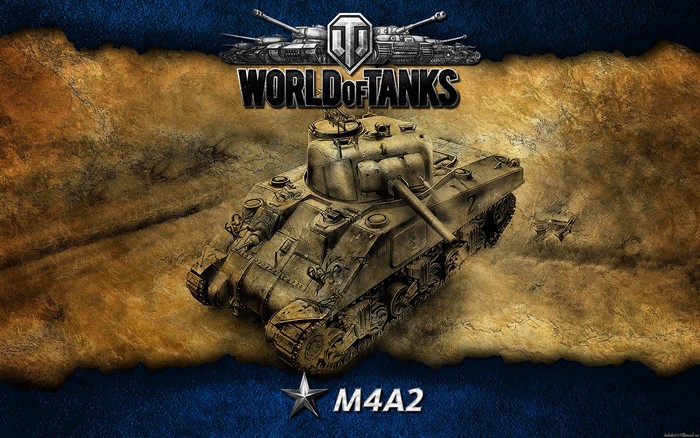 M4A2 tank from World of Tanks