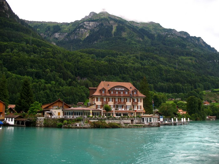 Strandhotel Iseltwald on Lake Brienz, Switzerland