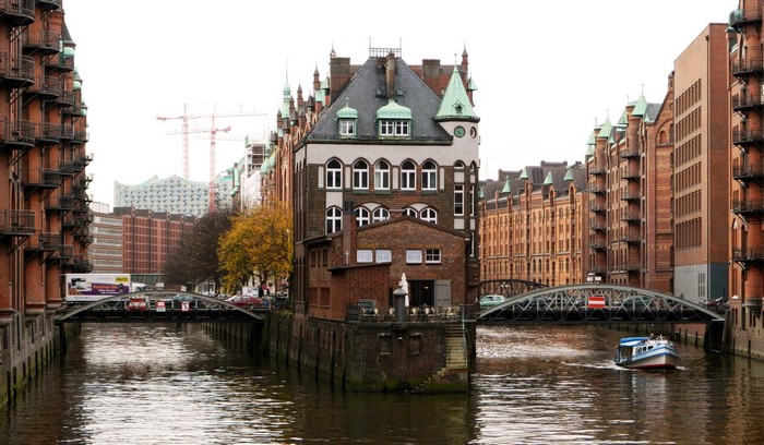 Speicherstadt Warehouses and Elbphilharmonie, Hamburg, Germany