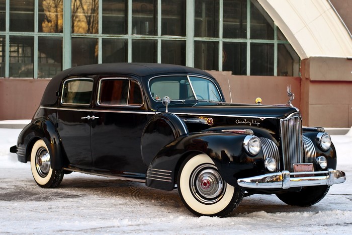 Black 1940s Packard One-Eighty Sedan