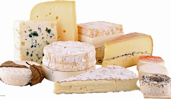 Assortment of cheeses