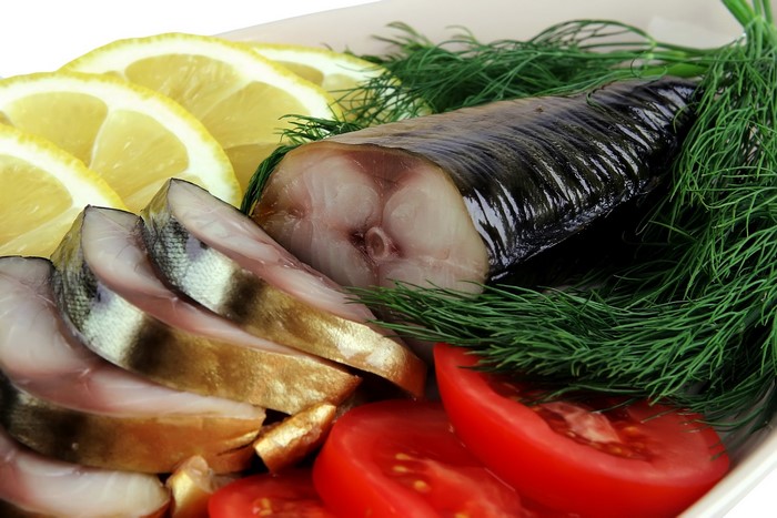Smoked Mackerel with Lemon, Tomatoes, and Dill