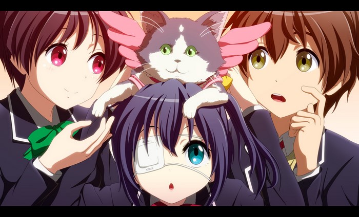 Chuunibyou demo Koi ga Shitai Characters with Cat