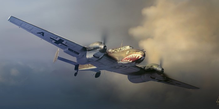 Messerschmitt Bf 110 Airplane Painting Art