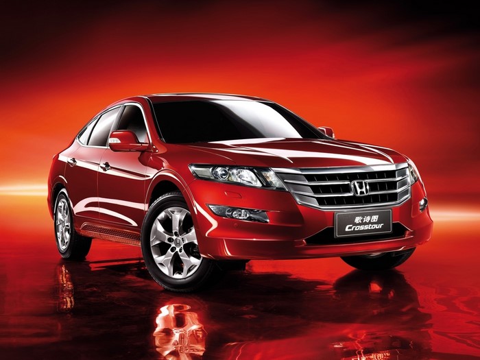 Red Honda Crosstour car