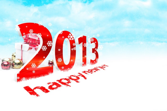Happy New Year 2013 Snowflakes
