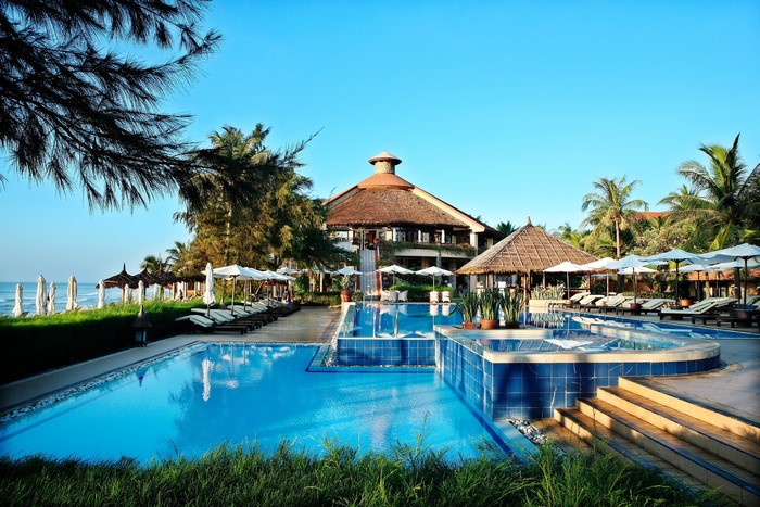 Resort with pools and beach