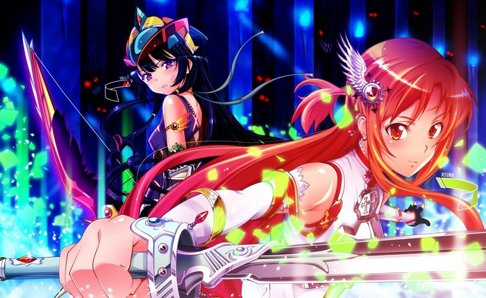 Asuna and Yui from Sword Art Online