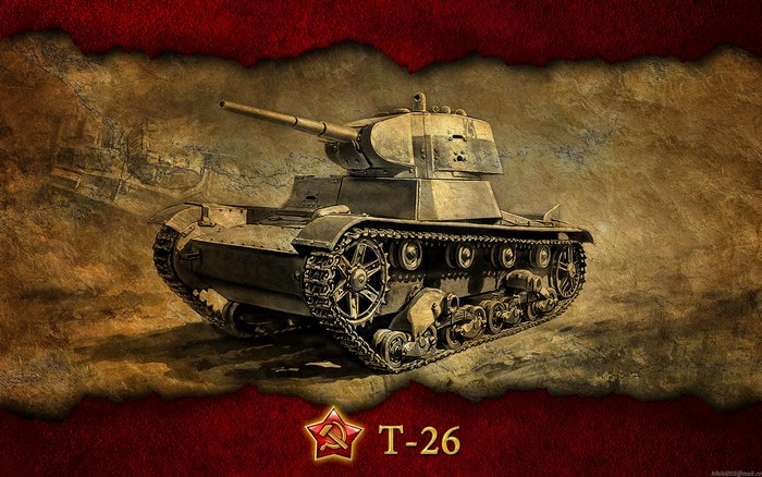 T-26 tank from World of Tanks