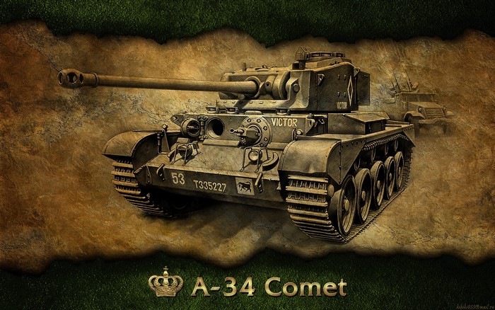 A-34 Comet tank from World of Tanks