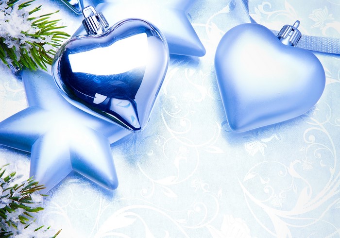 Christmas Ornaments with Pine Sprigs