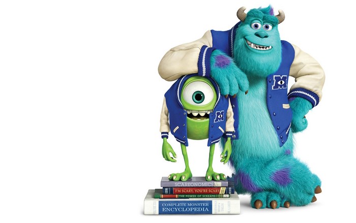 Monsters, Inc. Mike and Sulley Posing Together