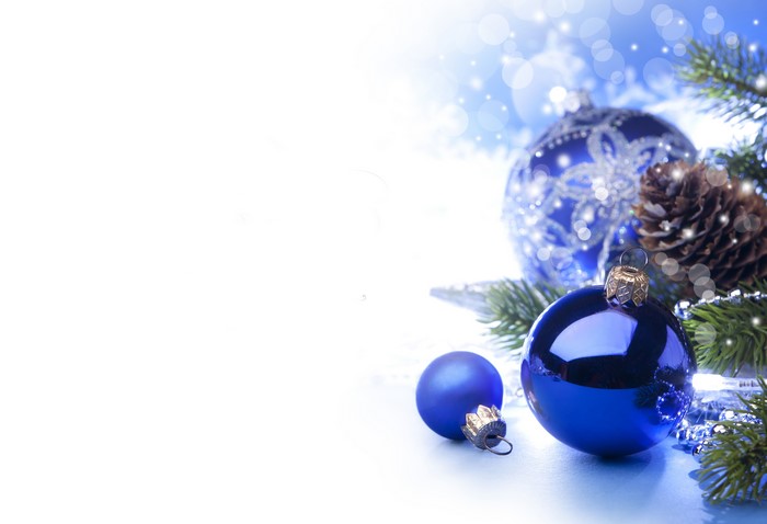 Christmas Balls and Pine Cone with Fir Branch
