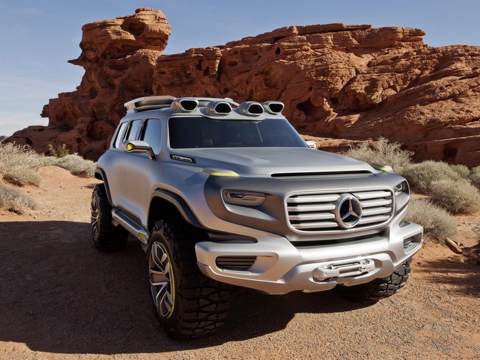 Mercedes-Benz G-Class concept off-road vehicle in desert