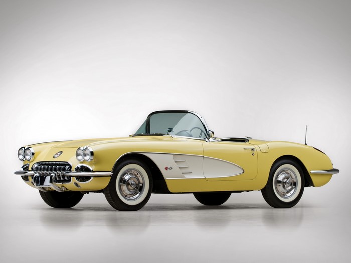 Yellow Chevrolet Corvette Cabriolet