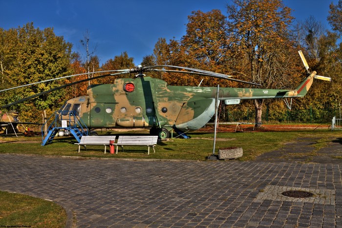 Mi-8 T helicopter on display