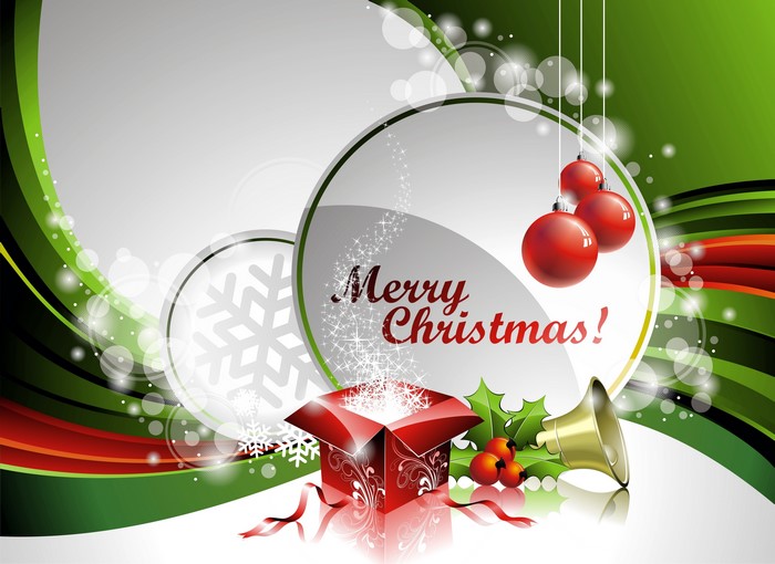 Christmas Balls and Gift Box