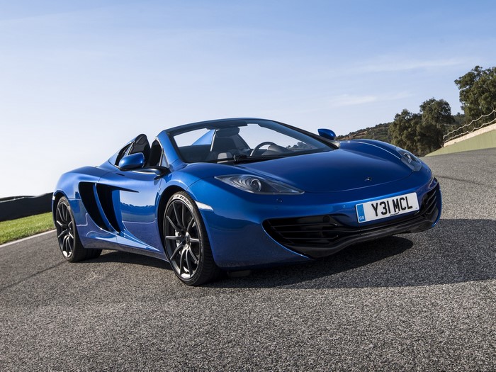 McLaren MP4-12C Spyder convertible sports car