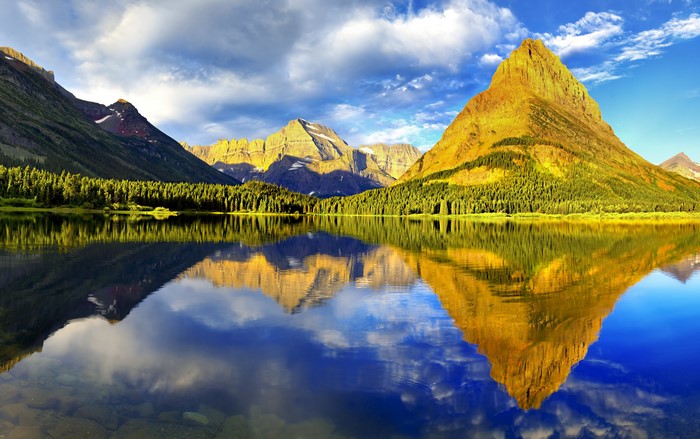 4K Glacier National Park Mountains USA