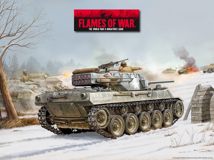 M18 Hellcat tank in Flames of War