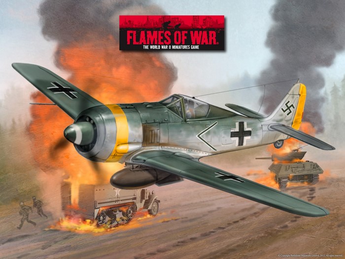 Fw 190 airplane in Flames of War