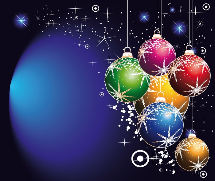 Christmas Ornaments with Stars and Snowflakes