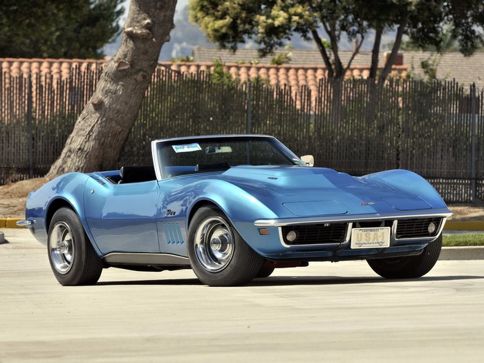 Blue Chevrolet Corvette Stingray L88 Convertible