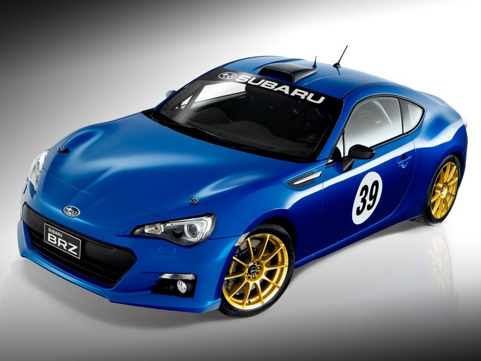 Blue Subaru BRZ Motorsport Project Car with number 39
