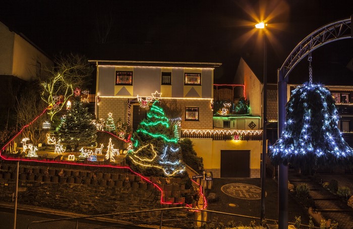 Christmas lights decoration in Germany