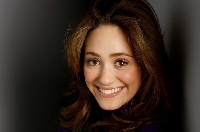 Emmy Rossum smiling