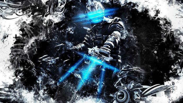 Isaac Clarke from Dead Space with plasma cutter
