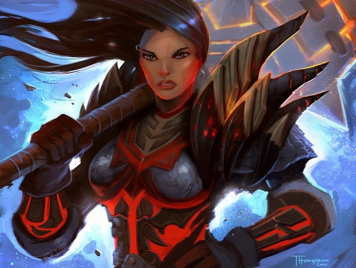 Warrior from World of Warcraft with Hammer