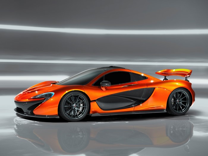 Orange McLaren P1 Sports Car