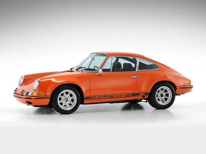 Orange 1970 Porsche 911 2.3 ST Coupe